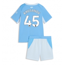 Manchester City Abdukodir Khusanov #45 Replika Hemmatröja Barn 2026-27 Kortärmad (+ byxor)
