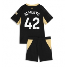 Manchester City Antoine Semenyo #42 Replika Bortatröja Barn 2026-27 Kortärmad (+ byxor)