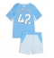 Manchester City Antoine Semenyo #42 Replika Hemmatröja Barn 2026-27 Kortärmad (+ byxor)