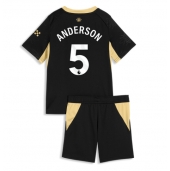 Manchester City Elliot Anderson #5 Replika Bortatröja Barn 2026-27 Kortärmad (+ byxor)