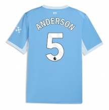Manchester City Elliot Anderson #5 Replika Hemmatröja 2026-27 Kortärmad