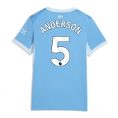 Manchester City Elliot Anderson #5 Replika Hemmatröja Dam 2026-27 Kortärmad