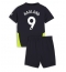 Manchester City Erling Haaland #9 Replika Bortatröja Barn 2024-25 Kortärmad (+ byxor)