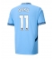 Manchester City Jeremy Doku #11 Replika Hemmatröja 2024-25 Kortärmad