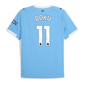 Manchester City Jeremy Doku #11 Replika Hemmatröja 2025-26 Kortärmad