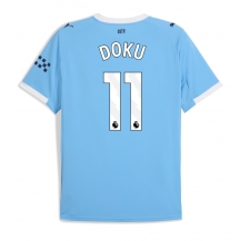 Manchester City Jeremy Doku #11 Replika Hemmatröja 2025-26 Kortärmad