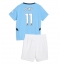 Manchester City Jeremy Doku #11 Replika Hemmatröja Barn 2024-25 Kortärmad (+ byxor)