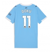Manchester City Jeremy Doku #11 Replika Hemmatröja Dam 2025-26 Kortärmad
