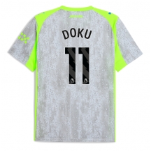Manchester City Jeremy Doku #11 Replika Tredjetröja 2025-26 Kortärmad