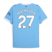 Manchester City Matheus Nunes #27 Replika Hemmatröja 2025-26 Kortärmad