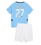 Manchester City Matheus Nunes #27 Replika Hemmatröja Barn 2024-25 Kortärmad (+ byxor)