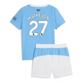 Manchester City Matheus Nunes #27 Replika Hemmatröja Barn 2025-26 Kortärmad (+ byxor)