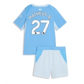 Manchester City Matheus Nunes #27 Replika Hemmatröja Barn 2026-27 Kortärmad (+ byxor)