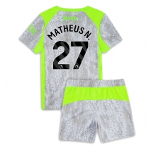 Manchester City Matheus Nunes #27 Replika Tredjetröja Barn 2025-26 Kortärmad (+ byxor)