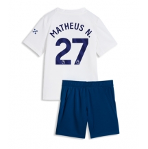 Manchester City Matheus Nunes #27 Replika Tredjetröja Barn 2026-27 Kortärmad (+ byxor)