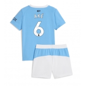 Manchester City Nathan Ake #6 Replika Hemmatröja Barn 2025-26 Kortärmad (+ byxor)