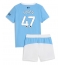 Manchester City Phil Foden #47 Replika Hemmatröja Barn 2025-26 Kortärmad (+ byxor)