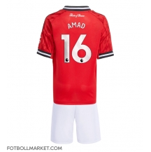 Manchester United Amad Diallo #16 Replika Hemmatröja Barn 2025-26 Kortärmad (+ byxor)