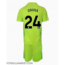 Manchester United Andre Onana #24 Målvakt Replika Bortatröja Barn 2024-25 Kortärmad (+ byxor)