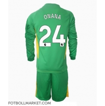 Manchester United Andre Onana #24 Målvakt Replika Tredjetröja Barn 2024-25 Långärmad (+ byxor)