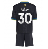 Manchester United Benjamin Sesko #30 Replika Tredjetröja Barn 2025-26 Kortärmad (+ byxor)