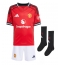 Manchester United Bruno Fernandes #8 Replika Hemmatröja Barn 2025-26 Kortärmad (+ byxor)