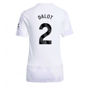 Manchester United Diogo Dalot #2 Replika Bortatröja Dam 2025-26 Kortärmad