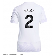 Manchester United Diogo Dalot #2 Replika Bortatröja Dam 2025-26 Kortärmad