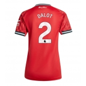 Manchester United Diogo Dalot #2 Replika Hemmatröja Dam 2025-26 Kortärmad