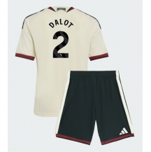 Manchester United Diogo Dalot #2 Replika Tredjetröja Barn 2026-27 Kortärmad (+ byxor)