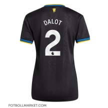 Manchester United Diogo Dalot #2 Replika Tredjetröja Dam 2025-26 Kortärmad