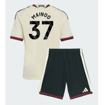 Manchester United Kobbie Mainoo #37 Replika Tredjetröja Barn 2026-27 Kortärmad (+ byxor)