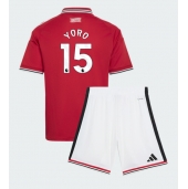 Manchester United Leny Yoro #15 Replika Hemmatröja Barn 2026-27 Kortärmad (+ byxor)