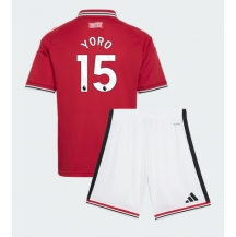 Manchester United Leny Yoro #15 Replika Hemmatröja Barn 2026-27 Kortärmad (+ byxor)