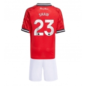 Manchester United Luke Shaw #23 Replika Hemmatröja Barn 2025-26 Kortärmad (+ byxor)