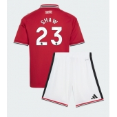 Manchester United Luke Shaw #23 Replika Hemmatröja Barn 2026-27 Kortärmad (+ byxor)
