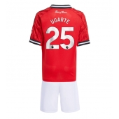 Manchester United Manuel Ugarte #25 Replika Hemmatröja Barn 2025-26 Kortärmad (+ byxor)