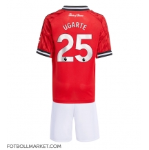 Manchester United Manuel Ugarte #25 Replika Hemmatröja Barn 2025-26 Kortärmad (+ byxor)