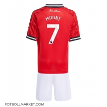 Manchester United Mason Mount #7 Replika Hemmatröja Barn 2025-26 Kortärmad (+ byxor)