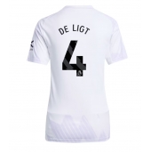 Manchester United Matthijs de Ligt #4 Replika Bortatröja Dam 2025-26 Kortärmad