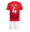 Manchester United Matthijs de Ligt #4 Replika Hemmatröja Barn 2024-25 Kortärmad (+ byxor)