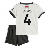 Manchester United Matthijs de Ligt #4 Replika Tredjetröja Barn 2024-25 Kortärmad (+ byxor)