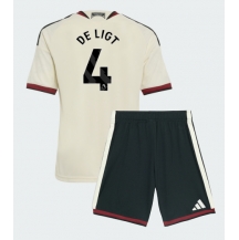 Manchester United Matthijs de Ligt #4 Replika Tredjetröja Barn 2026-27 Kortärmad (+ byxor)