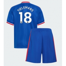 Manchester United Youri Tielemans #18 Replika Bortatröja Barn 2026-27 Kortärmad (+ byxor)