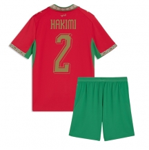 Marocko Achraf Hakimi #2 Replika Hemmatröja Barn VM 2026 Kortärmad (+ byxor)