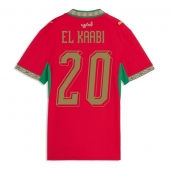 Marocko Ayoub El Kaabi #20 Replika Hemmatröja Dam VM 2026 Kortärmad