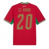 Marocko Ayoub El Kaabi #20 Replika Hemmatröja VM 2026 Kortärmad