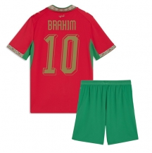 Marocko Brahim Diaz #10 Replika Hemmatröja Barn VM 2026 Kortärmad (+ byxor)
