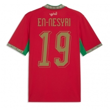 Marocko Youssef En-Nesyri #19 Replika Hemmatröja VM 2026 Kortärmad