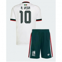 Mexiko Alexis Vega #10 Replika Bortatröja Barn VM 2026 Kortärmad (+ byxor)